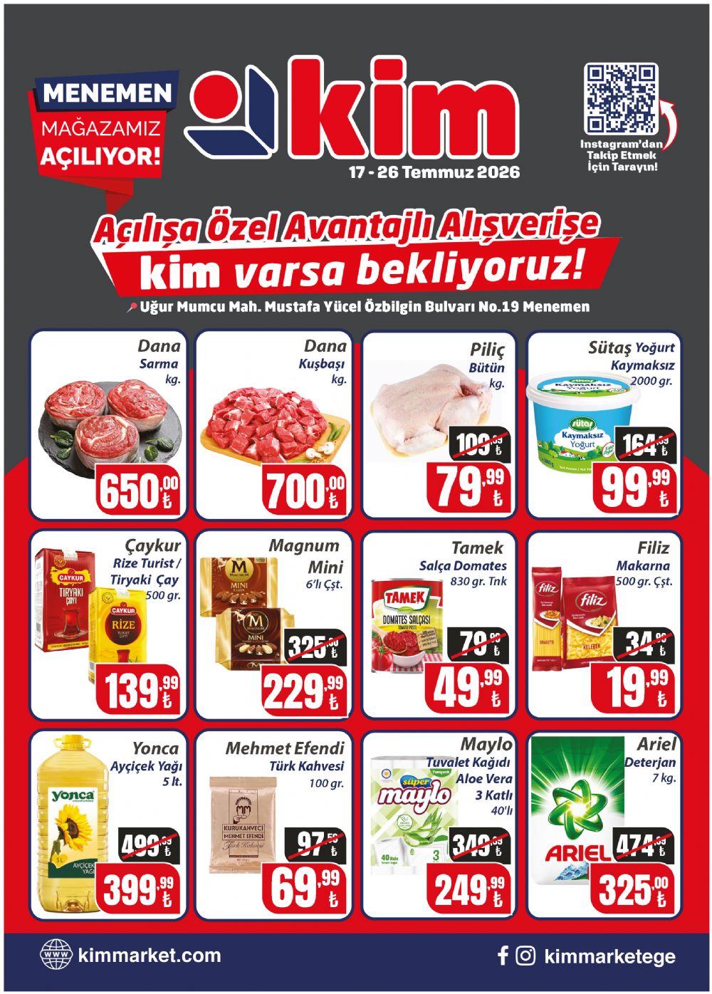 17-26 Temmuz I Yeni Ma�aza A��l�� �zel